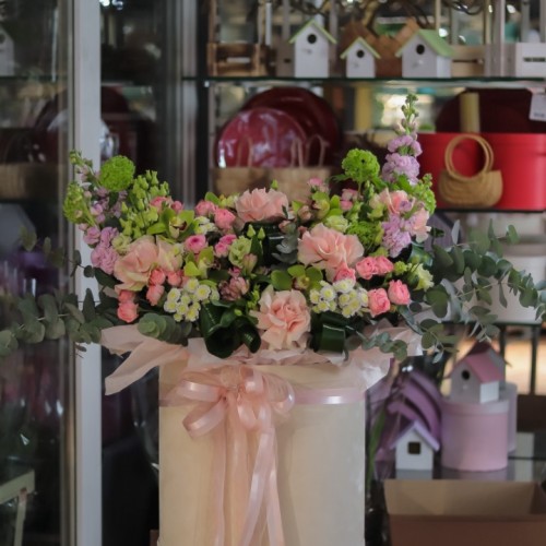 Композиция в шляпной коробке маxi