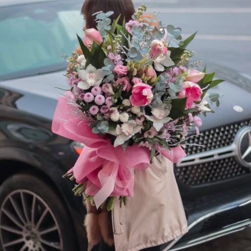 Букет экзотический с Амариллисом №155